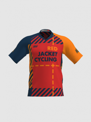 Podiumwear Men's Silver Short Sleeve MTB Jersey - New Fabric 2025!