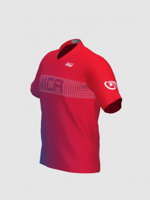 Podiumwear Men's Silver Short Sleeve MTB Jersey - New Fabric 2025!