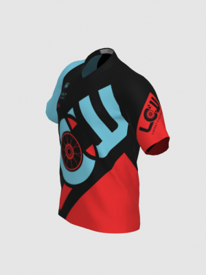 Podiumwear Men's Silver Short Sleeve MTB Jersey - New Fabric 2025!