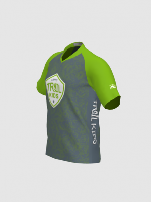 Podiumwear Men's Silver Short Sleeve MTB Jersey - New Fabric 2025!