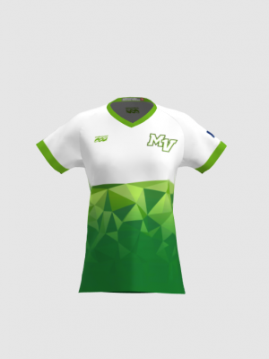 Podiumwear Women's Silver Short Sleeve MTB Jersey - NEW FABRIC 2025!