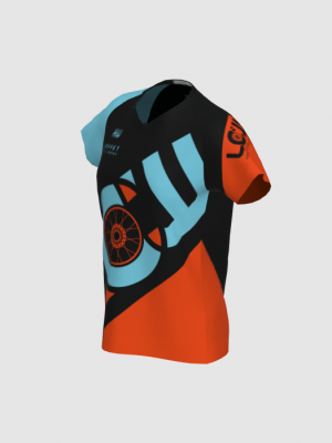 Podiumwear Women's Silver Short Sleeve MTB Jersey - NEW FABRIC 2025!