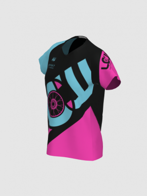 Podiumwear Women's Silver Short Sleeve MTB Jersey - NEW FABRIC 2025!