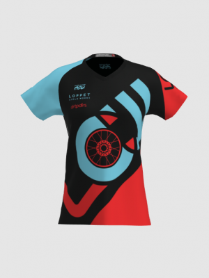 Podiumwear Women's Silver Short Sleeve MTB Jersey - NEW FABRIC 2025!