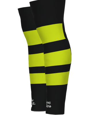 Podiumwear Dyed Black Legwarmers