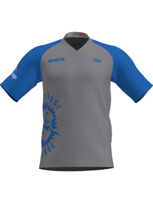 Podiumwear Men's Silver Short Sleeve MTB Jersey - New Fabric 2025!
