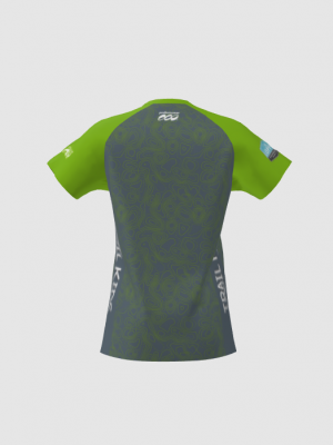 Podiumwear Women's Silver Short Sleeve MTB Jersey - NEW FABRIC 2025!