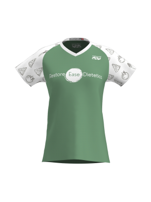 Podiumwear Women's Silver Short Sleeve MTB Jersey - NEW FABRIC 2025!