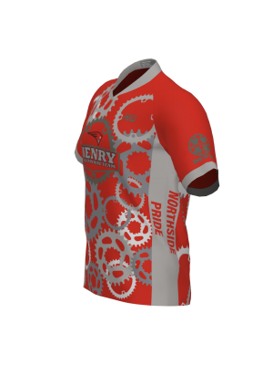 Podiumwear Men's Silver Short Sleeve MTB Jersey - New Fabric 2025!
