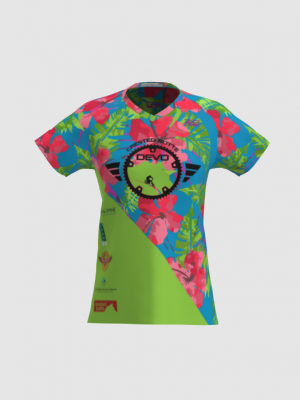 Podiumwear Women's Silver Short Sleeve MTB Jersey - NEW FABRIC 2025!