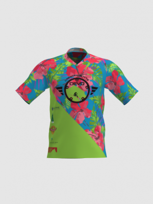 Podiumwear Men's Silver Short Sleeve MTB Jersey - New Fabric 2025!