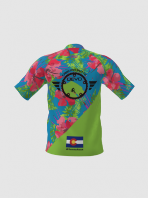 Podiumwear Men's Silver Short Sleeve MTB Jersey - New Fabric 2025!