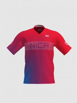 Podiumwear Men's Silver Short Sleeve MTB Jersey - New Fabric 2025!