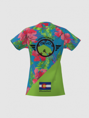 Podiumwear Women's Silver Short Sleeve MTB Jersey - NEW FABRIC 2025!
