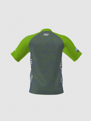 Podiumwear Men's Silver Short Sleeve MTB Jersey - New Fabric 2025!