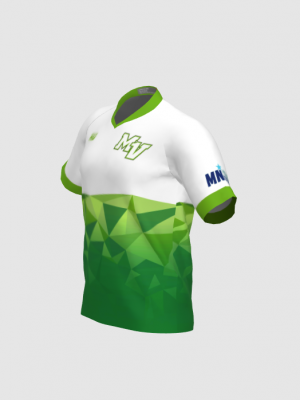 Podiumwear Men's Silver Short Sleeve MTB Jersey - New Fabric 2025!