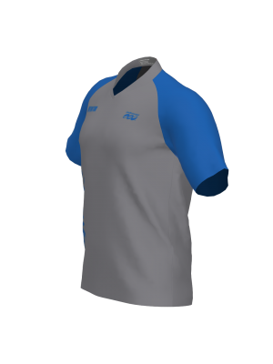 Podiumwear Men's Silver Short Sleeve MTB Jersey - New Fabric 2025!