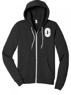 Podiumwear Unisex Sponge-Fleece Full-Zip Hoodie with Print