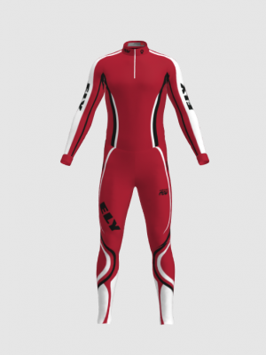 Podiumwear Unisex Silver Two-Piece Race Suit