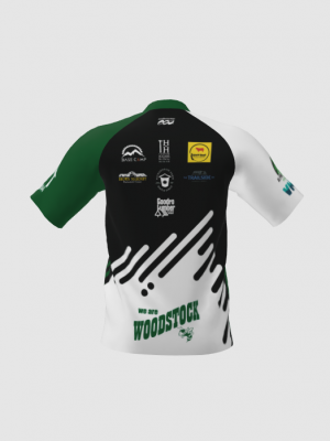 Podiumwear Men's Silver Short Sleeve MTB Jersey - New Fabric 2025!