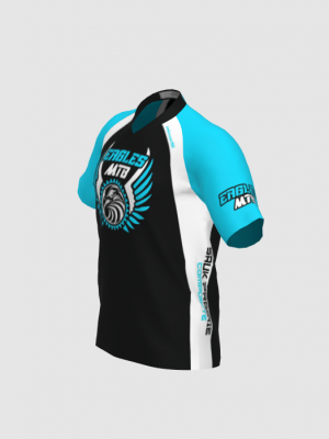 Podiumwear Men's Silver Short Sleeve MTB Jersey - New Fabric 2025!