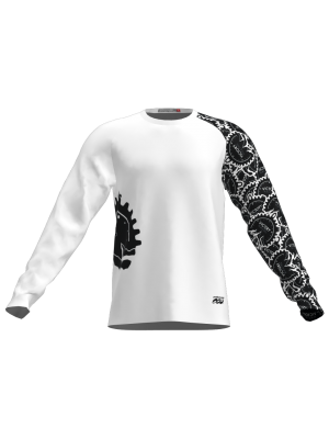 Podiumwear Unisex Silver Long Sleeve Tech Tee - New Fabric 2025!