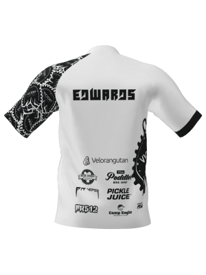 Podiumwear Men's Silver Short Sleeve MTB Jersey - New Fabric 2025!