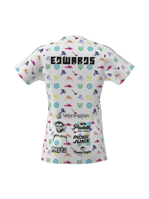 Podiumwear Women's Silver Short Sleeve MTB Jersey - NEW FABRIC 2025!