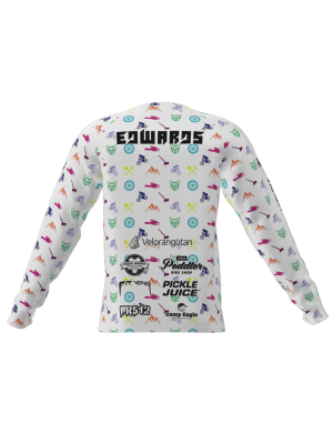 Podiumwear Unisex Silver Long Sleeve Tech Tee - New Fabric 2025!