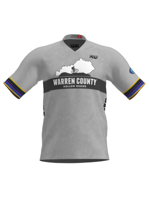 Podiumwear Men's Silver Short Sleeve MTB Jersey - New Fabric 2025!