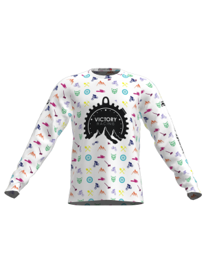 Podiumwear Unisex Silver Long Sleeve Tech Tee - New Fabric 2025!