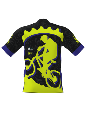 Podiumwear Men's Silver Short Sleeve MTB Jersey - New Fabric 2025!
