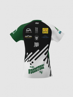 Podiumwear Women's Silver Short Sleeve MTB Jersey - NEW FABRIC 2025!