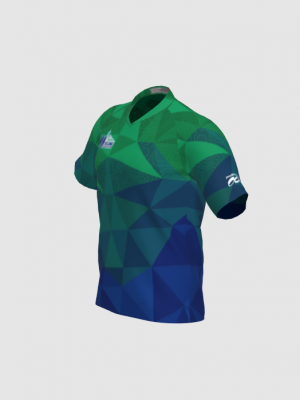 Podiumwear Men's Silver Short Sleeve MTB Jersey - New Fabric 2025!