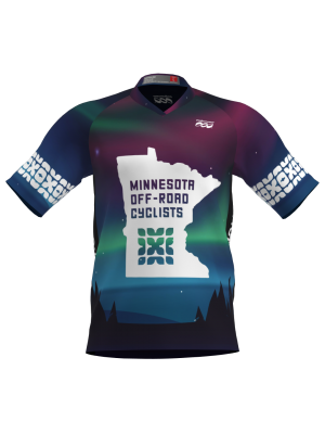 Podiumwear Men's Silver Short Sleeve MTB Jersey - New Fabric 2025!