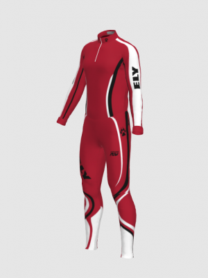 Podiumwear Unisex Silver Two-Piece Race Suit