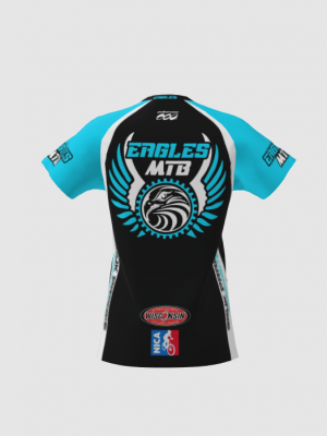 Podiumwear Women's Silver Short Sleeve MTB Jersey - NEW FABRIC 2025!