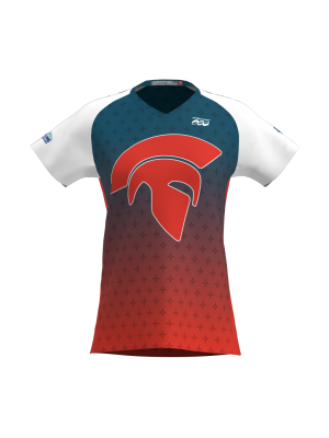 Podiumwear Women's Silver Short Sleeve MTB Jersey - NEW FABRIC 2025!