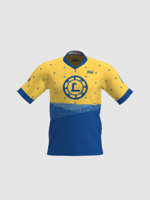 Podiumwear Men's Silver Short Sleeve MTB Jersey - New Fabric 2025!