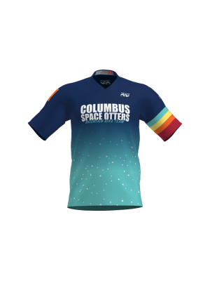 Podiumwear Men's Silver Short Sleeve MTB Jersey - New Fabric 2025!