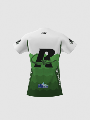 Podiumwear Women's Silver Short Sleeve MTB Jersey - NEW FABRIC 2025!