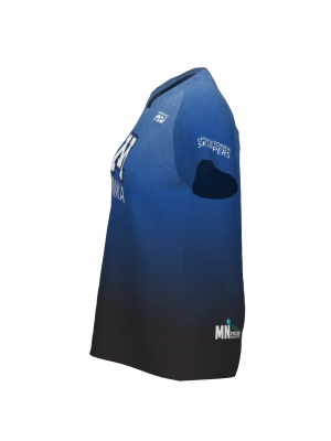 Podiumwear Women's Silver Short Sleeve MTB Jersey - NEW FABRIC 2025!