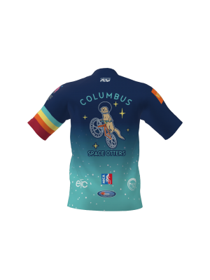 Podiumwear Men's Silver Short Sleeve MTB Jersey - New Fabric 2025!