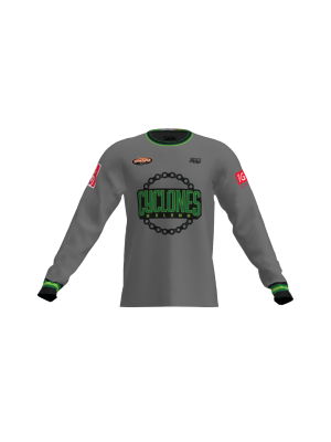 Podiumwear Unisex Silver Long Sleeve Tech Tee - New Fabric 2025!