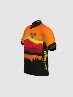 Podiumwear Men's Silver Short Sleeve MTB Jersey - New Fabric 2025!