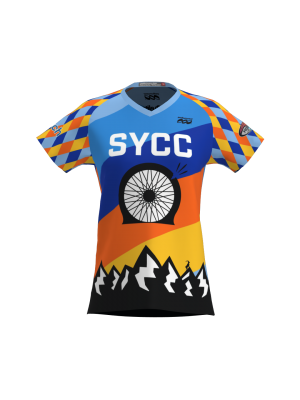 Podiumwear Women's Silver Short Sleeve MTB Jersey - NEW FABRIC 2025!