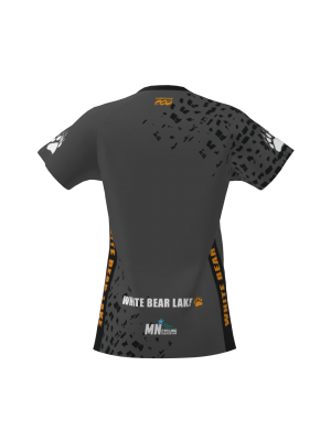 Podiumwear Women's Silver Short Sleeve MTB Jersey - NEW FABRIC 2025!