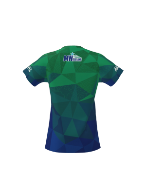 Podiumwear Women's Silver Short Sleeve MTB Jersey - NEW FABRIC 2025!