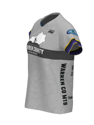 Podiumwear Women's Silver Short Sleeve MTB Jersey - NEW FABRIC 2025!