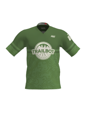 Podiumwear Men's Silver Short Sleeve MTB Jersey - New Fabric 2025!
